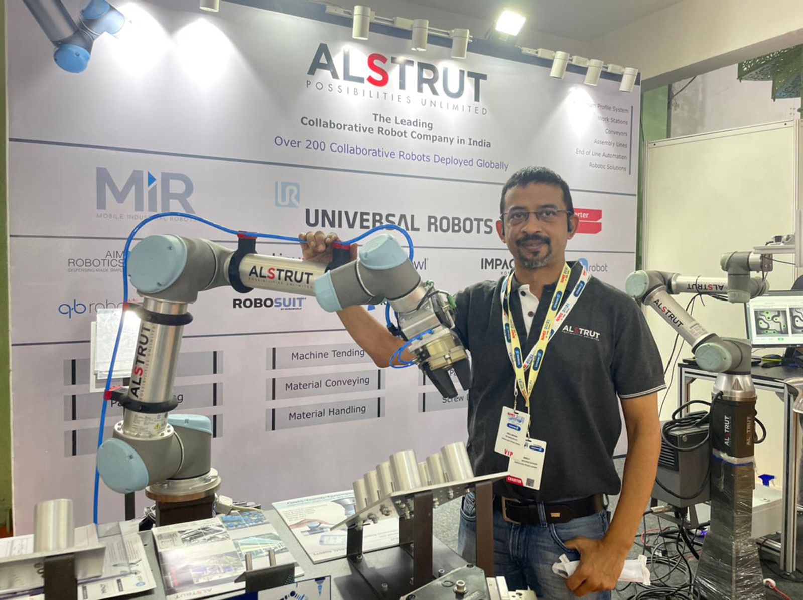 Alstrut India showcases a wide range of collaborative robots for Industrial Automation at ACMEE 2021