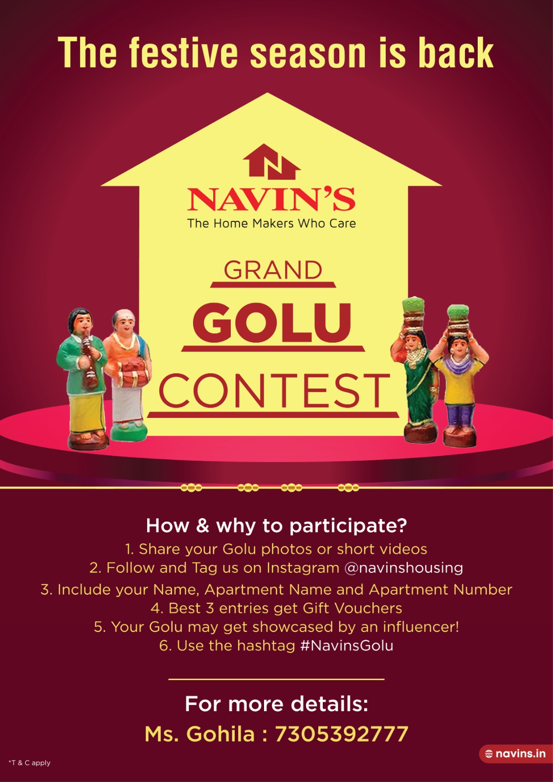 Celebrating Navaratri with Elegance and Tradition, Navin’s Announces Exciting Navaratri Golu Contest