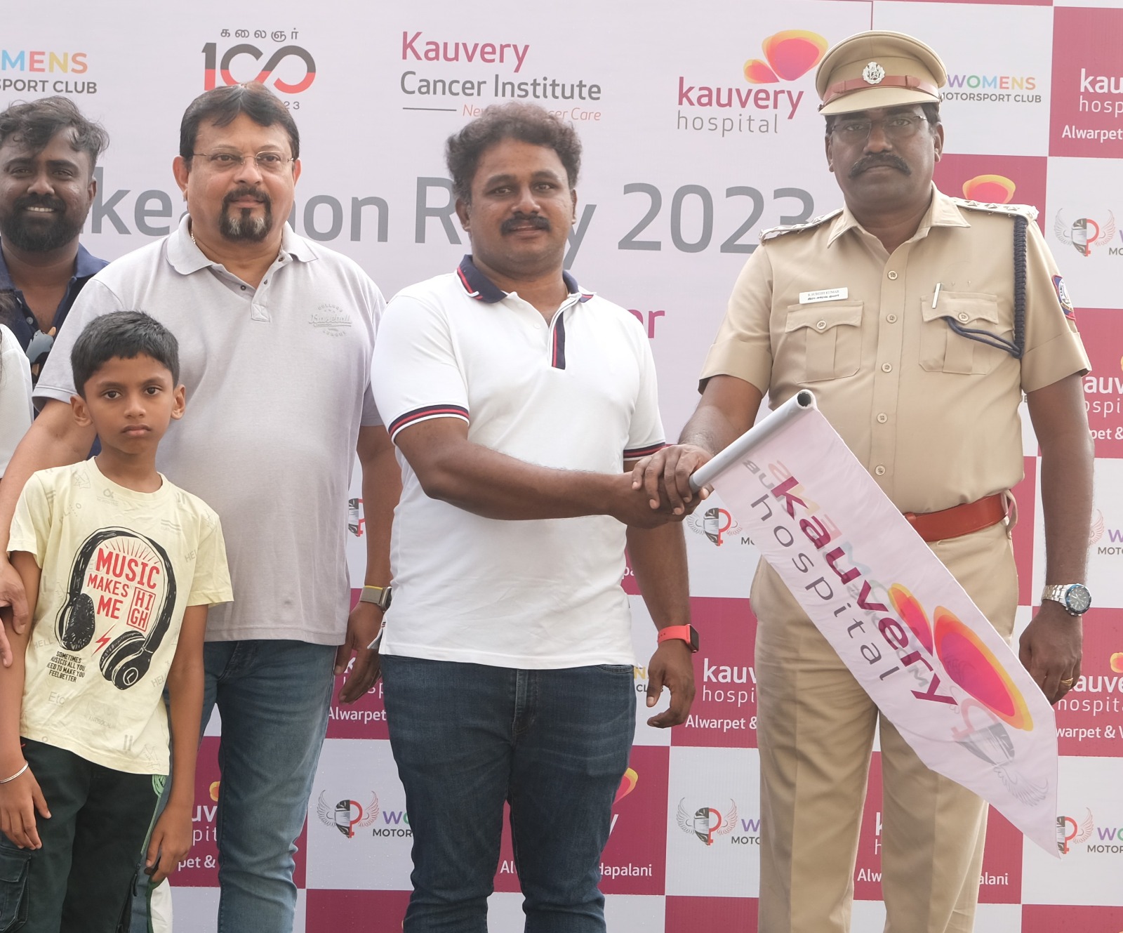 Kauvery Hospital in association with women motosport club organized Bikeathon Rally to create awareness on Breast Cancer