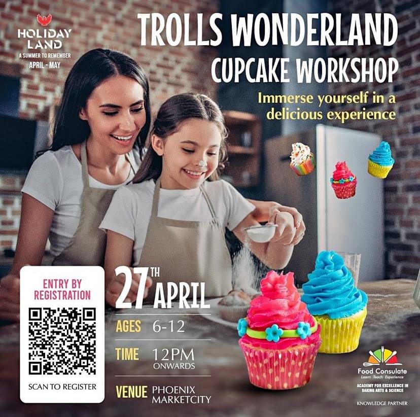 Embark on a Sweet Adventure with Trolls Movie Themed Cupcake Workshop for Kids at Phoenix Marketcity Chennai’s Holiday Land