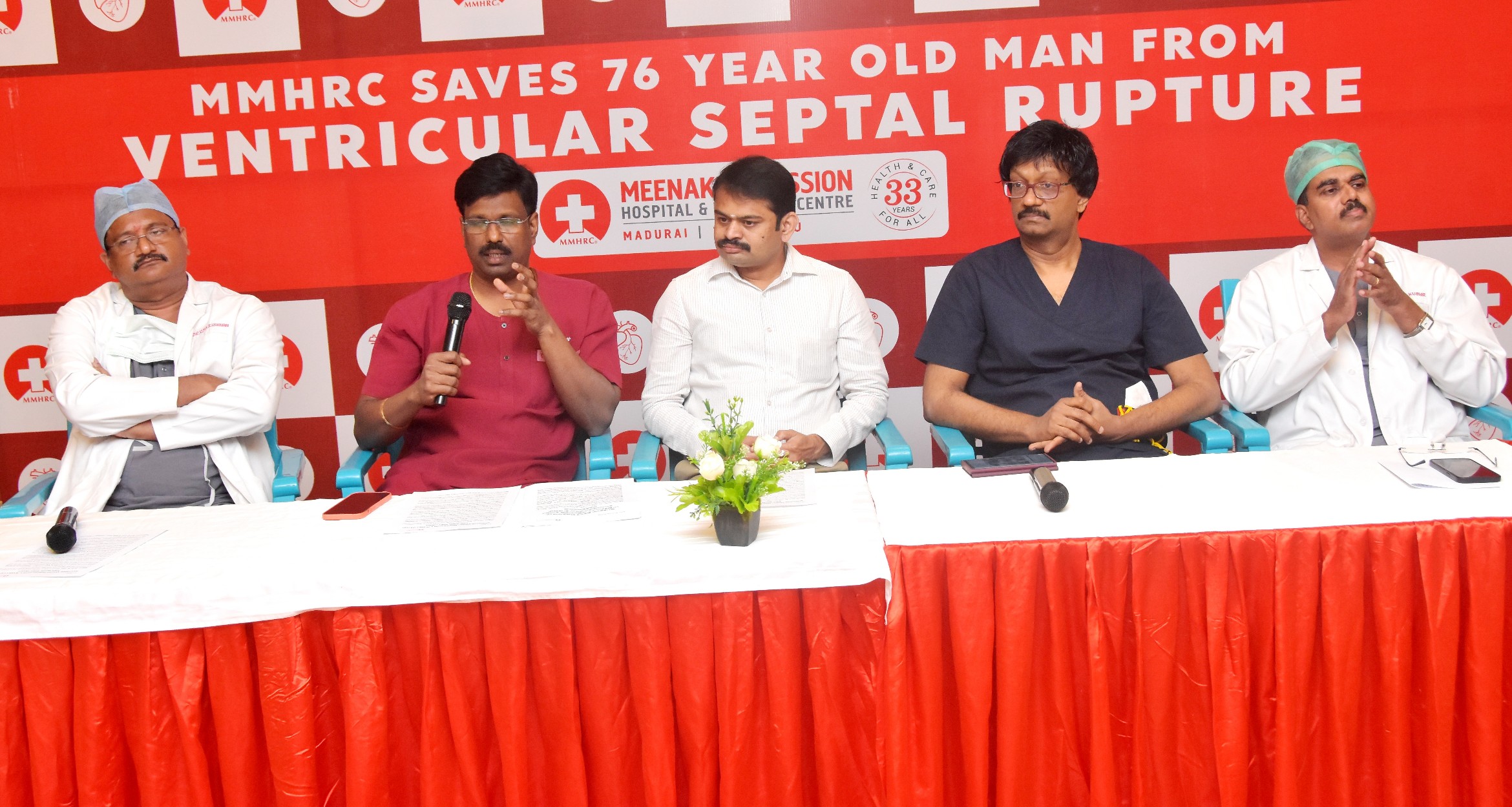 Meenakshi Mission Hospital saves a 76 years old man from deadly heart rupture