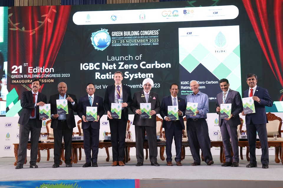 IGBC Launches India’s First Net Zero Carbon Rating System at Green Building Congress 2023