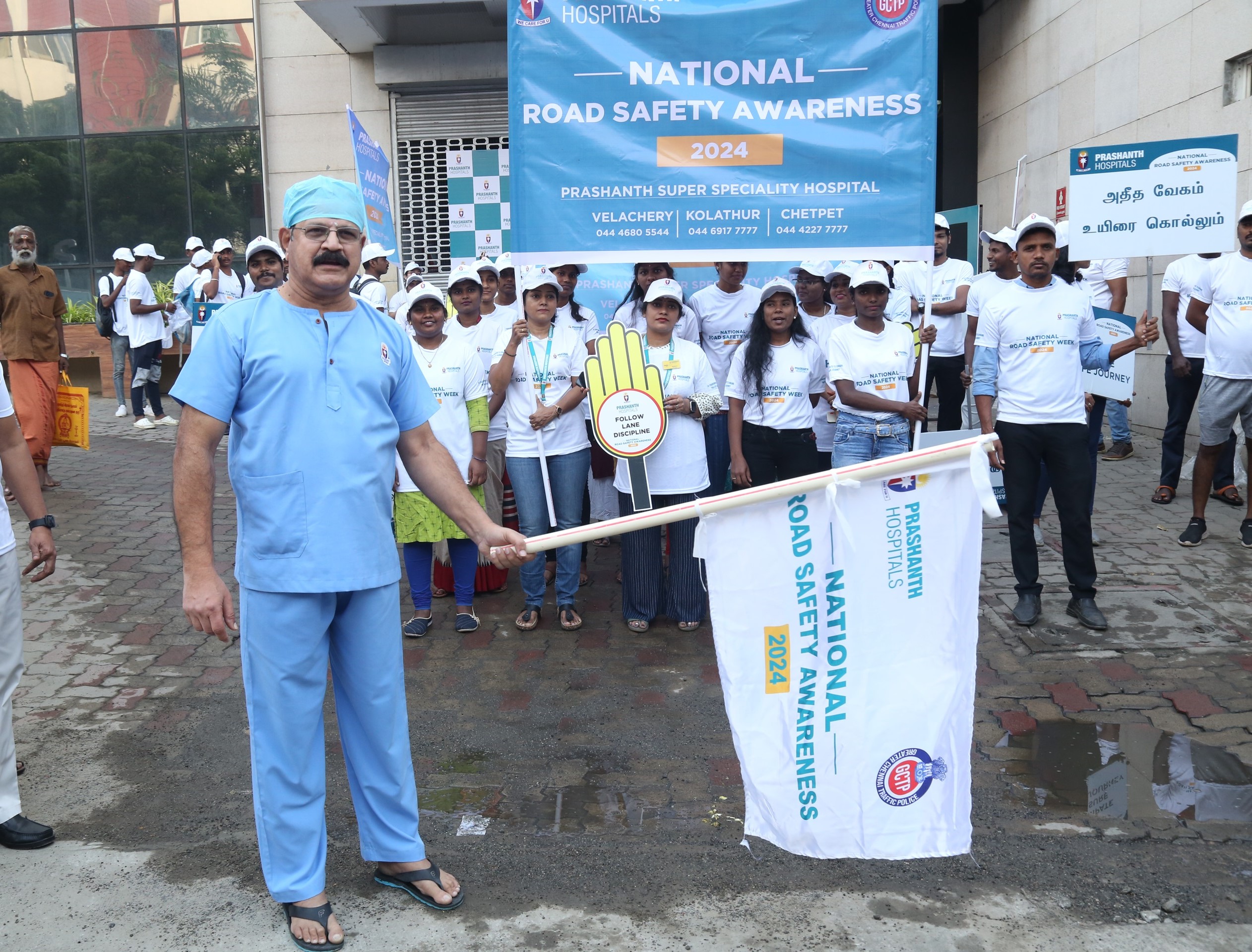 Prashanth Hospitals Drives ‘Road Safety Awareness’ with a Mega 3-Day Public Awareness Campaign